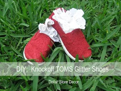 Red best sale glitter toms