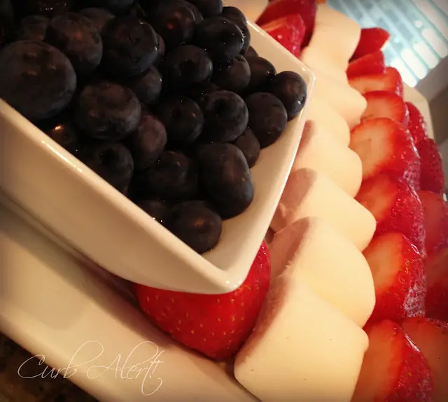 Curb Alert! Patriotic Flag Fruit Tray Dessert