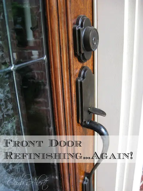 Curb Alert! Front Door Refinishing