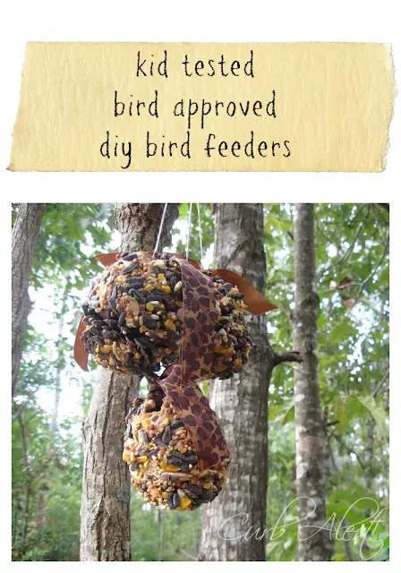 Curb Alert!:  kids diy bird feeders