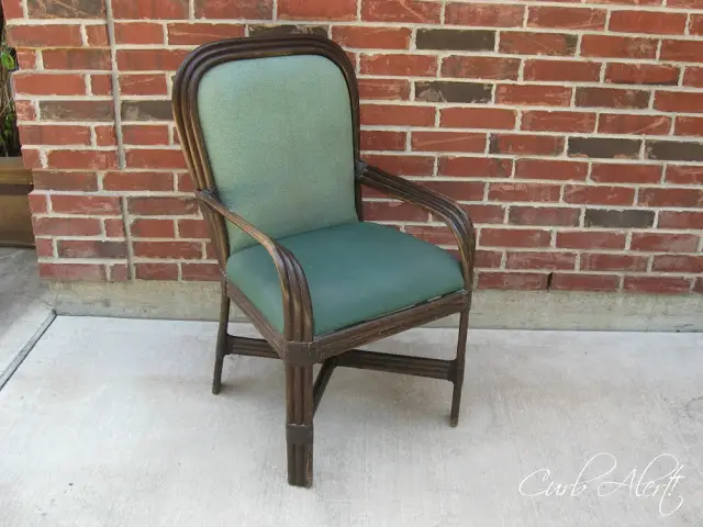 Updated Blue Wicker Chair via Curb Alert! http:tamicurbalert.blogspot.com