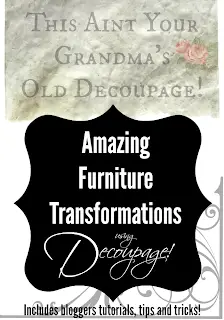 Check out an exciting 18+ Blogger Event of Decoupage Furniture in our Monthly Themed Furniture Series. Head over and take a look! Lots of tutorials and great ideas! http://www.curbalertblog.com/2014/08/back-to-school-little-red-school-desk.html
