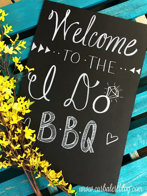 Welcome to the I Do BBQ Wedding Sign