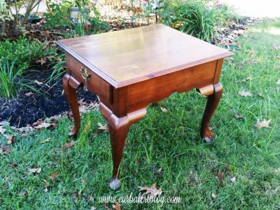 Upcycle End Table Into A Pink Play Kitchen For Your Little Girl